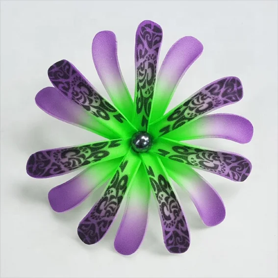 Best seller good quality Handcraft Handmade artificial tahitian foam flower with special tattoo and color pattern