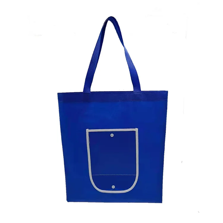 Eco friendly recycled RPET Nonwoven NWPP customized printing logo tote shopping bags for supermarket