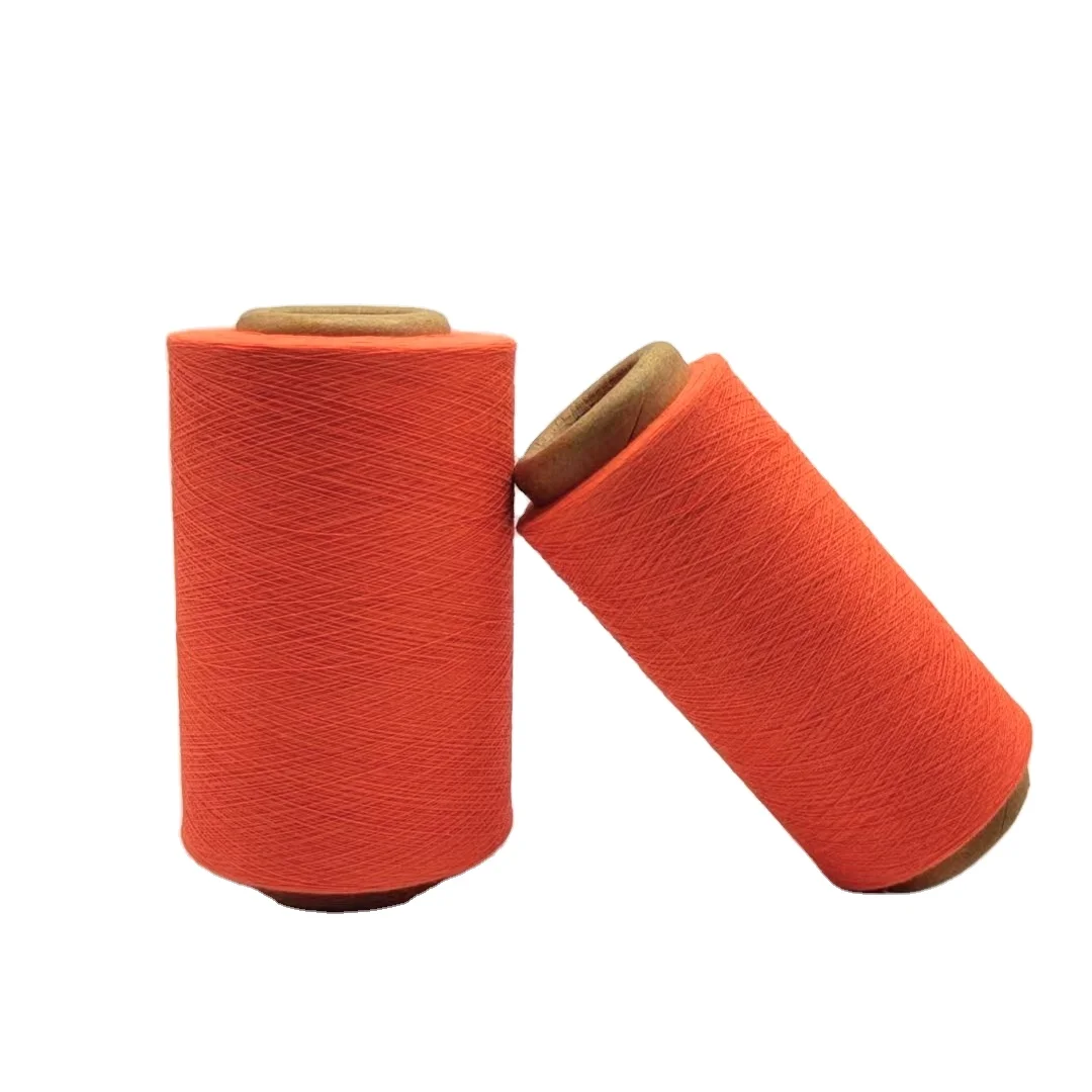 Factory direct supplying  NE6/1 NE8/1 NE20/1 recycled cotton yarn  polyester yarn for weaving knitting gloves socks scarf