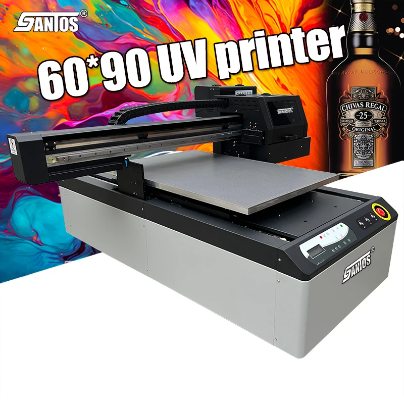 Hot UV Printing Machine Wood Metal Plastic 9060 Uv Flatbed Printer With Xp600/I3200 Print Head
