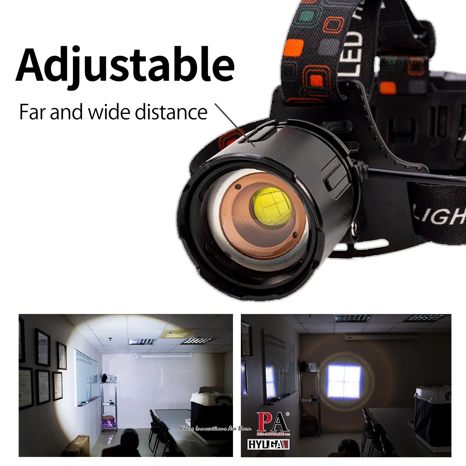 Powerful PN-9 LED Headlamp  Fishing Headlight Rechargeable Camping Flashlight  Outdoor Head flashlight