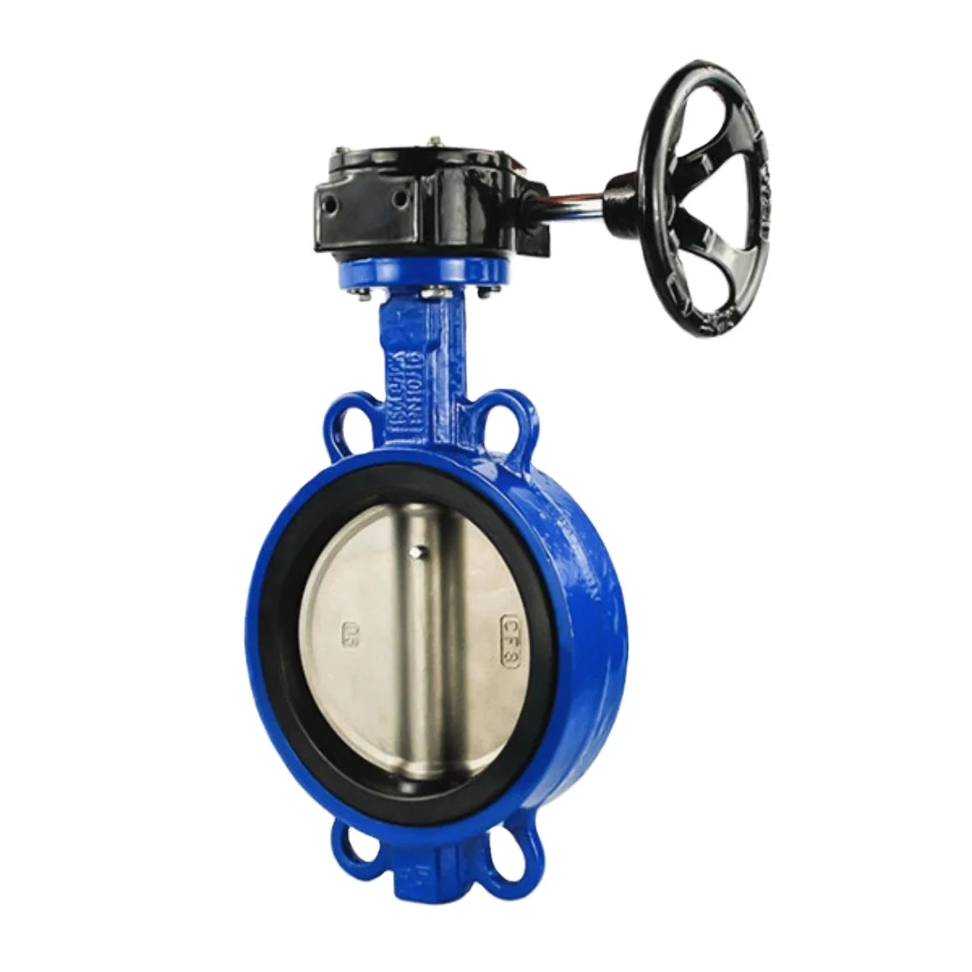 KEFA Ductile IronPN16 DN700mm28in EPDM lever manual pneumatic electric sanitary wafer butterfly valve