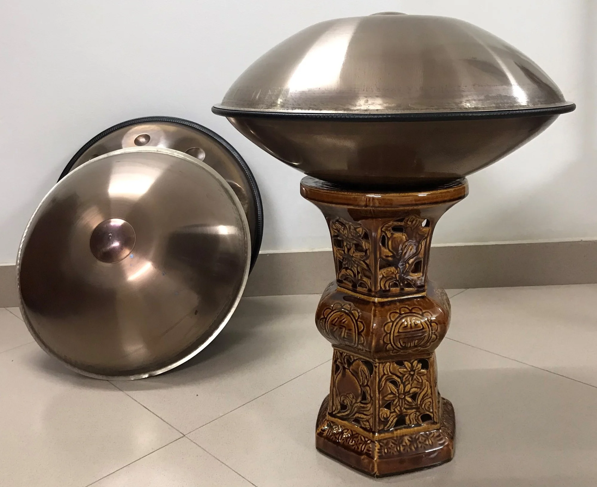 Vietnam Musical Instrument Hangdrum D PELOG HANGDRUM Steeldrum 9 Tones