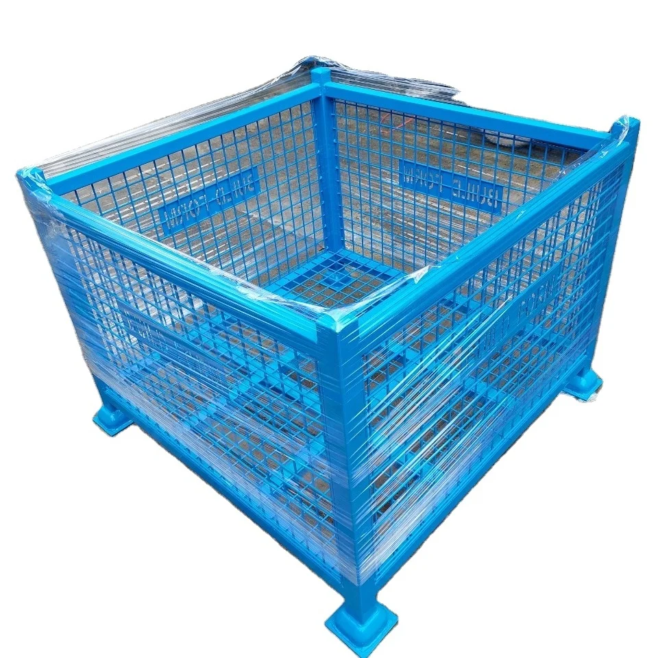 Оборудование для груза и хранения-штабелируемые складные металлические клетки для поддонов