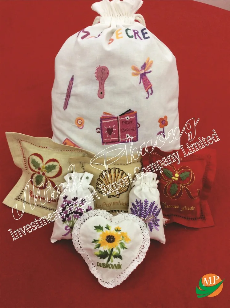 Hot Selling Embroidery Beautiful Lavender Sachet Embroidery Crafts Cross-Stitching & Needlework