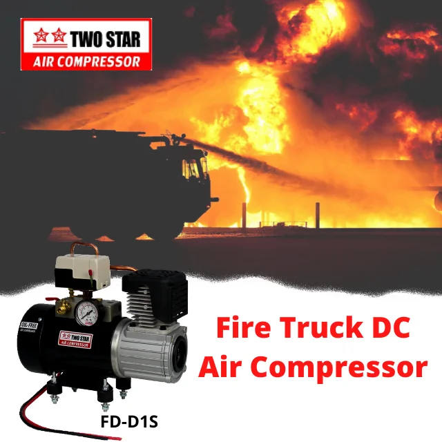 24V DC Waterproof Marine Heavy Duty Oil Free Professional Power Tools Air Piston Water Cart Onboard Built in Air Compressor
