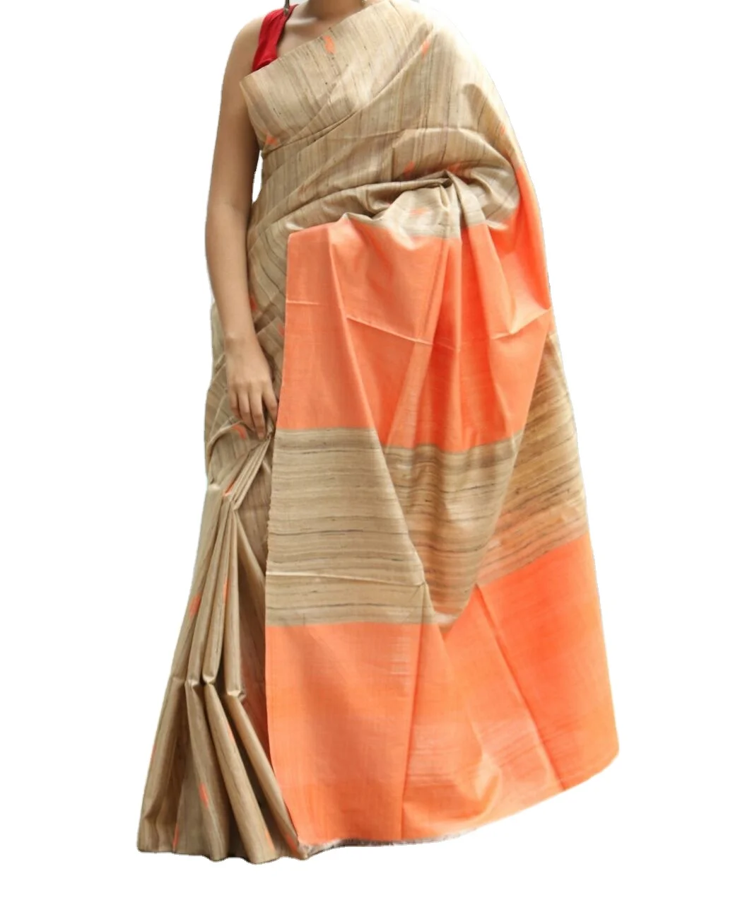 beautiful handloom Silk Saree Bhagalpuri tussar silk sari for wedding, festival, office, ethnics day, cultural day celebration