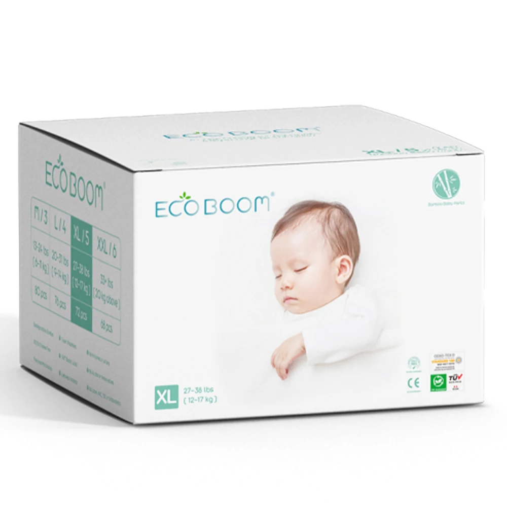 OEM ODM baby training diapers wholesaler with viscose premium ecologic leak guard plant based elastic