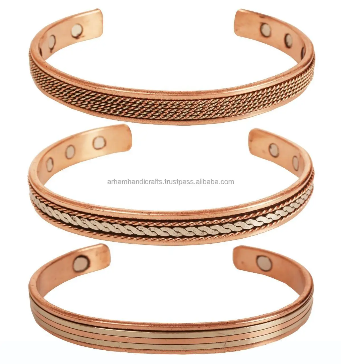 Hollow Cuff Bracelet Wholesale Fashion Women Jewelry Gold Platednatural copper Geometric Bracelets by LUXURY CRAFTS