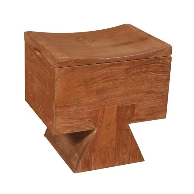 bedroom low seat reclaimed Wood Monterey stool Furniture Wooden Stool Special design cafe shop side chair