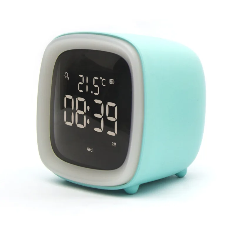 T504 Electronic Cartoon Baby Night Cute Child For Kids Room Desk Wake Up Light Led Digital Alarm Clock