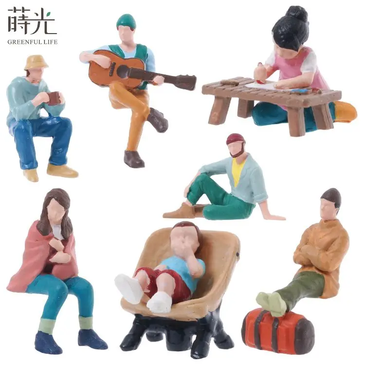 [2.9]  Accessories Figurines Camp Character Terrarium Miniature Made of Resin