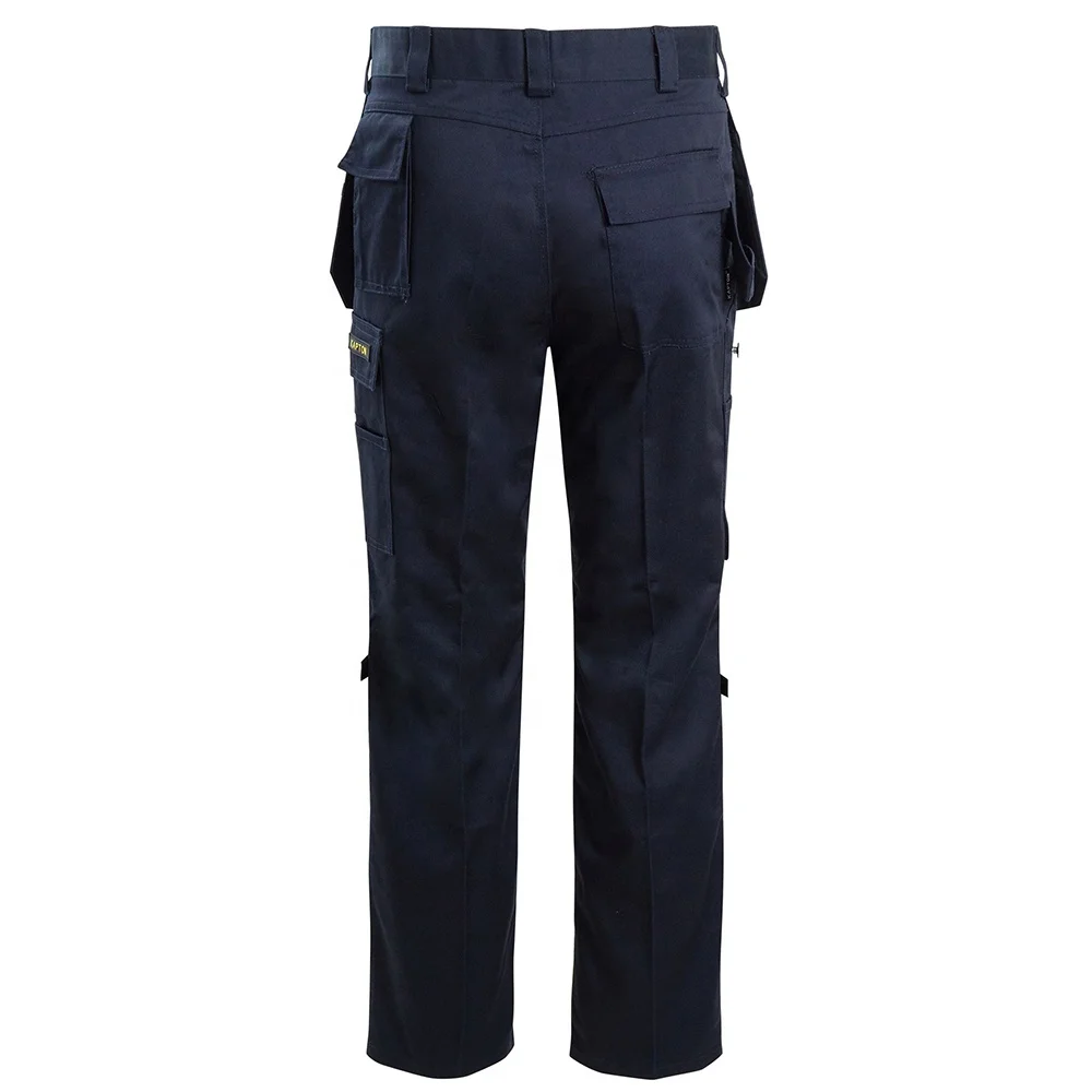 Painters Work Trousers Codura Pockets And Zippers, Durable Cargo Work Pants Contrast Cordura work trousers