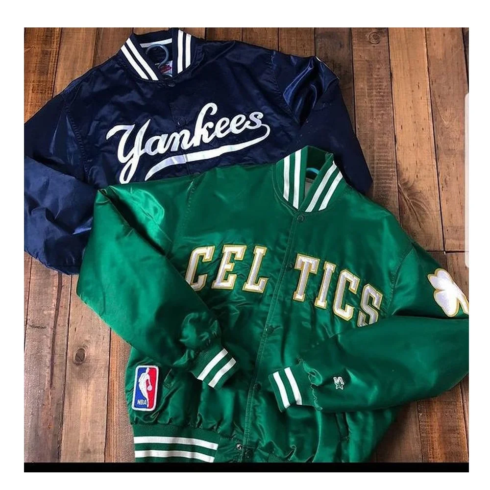 2021 пользовательская Мужская Уличная атласная спортивная куртка-бомбер, бейсбольная баскетбольная куртка