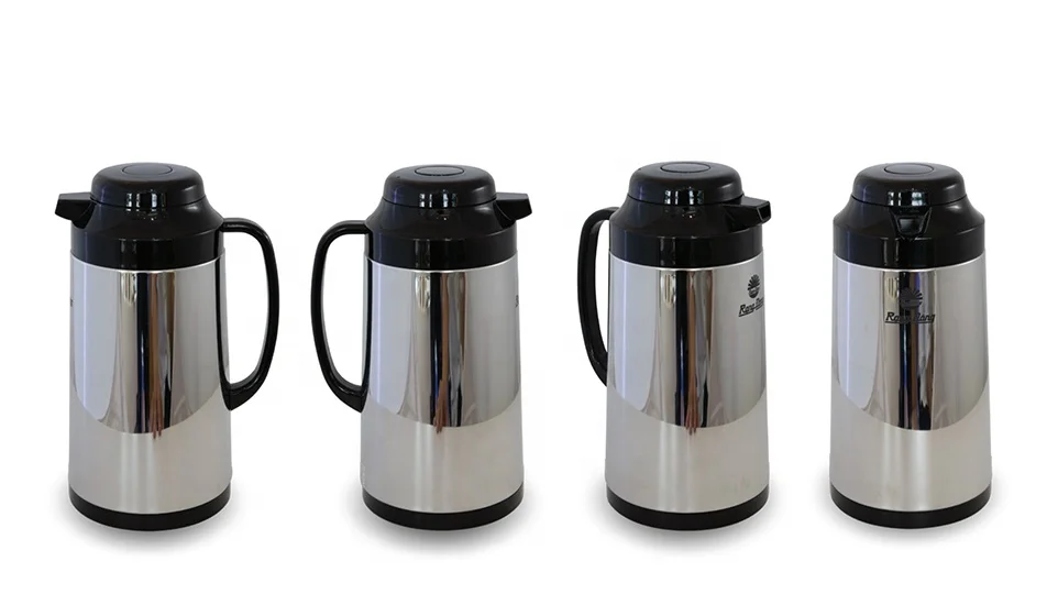 1.3L высококачественный стеклянный заправной металлический вакуумный термос для воды чая горячего и холодного кофе