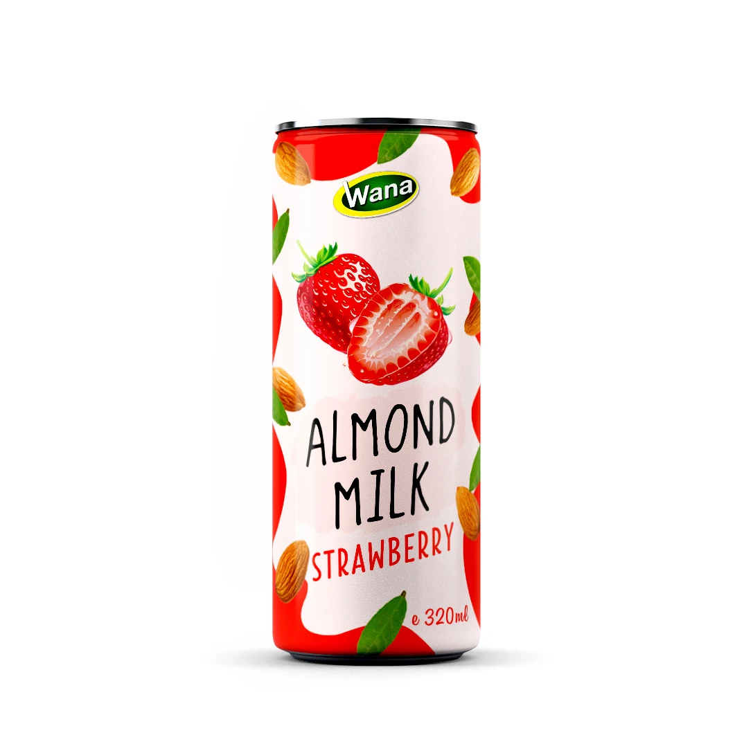 New Factory OEM 320ML Canned Almond Milk Drink With Lychee Flavor Food & Beverage
