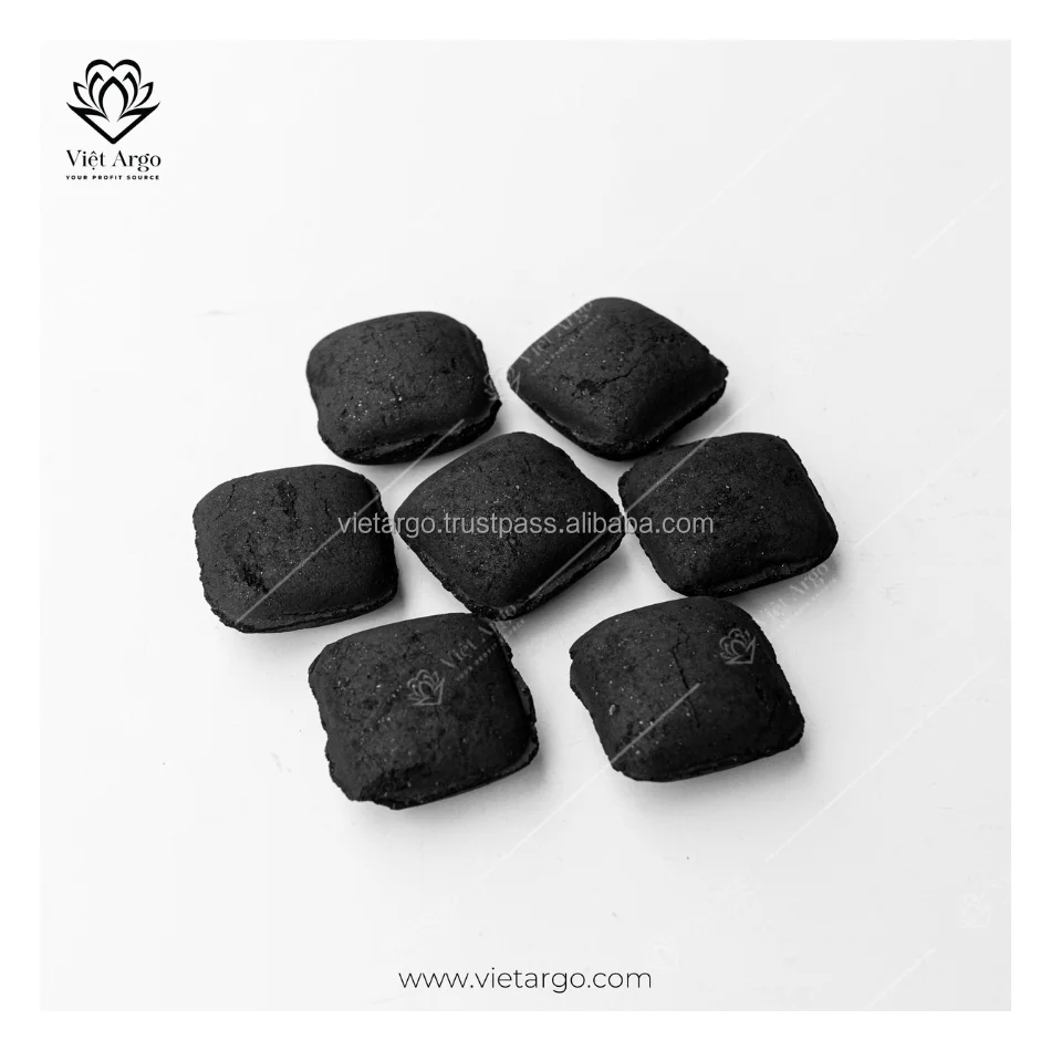 Coconut Charcoal Ovoid Charcoal High Quality Black Charcoal Heating System Wholesaler Made In Vietnam Manufacturer Export Buyers
