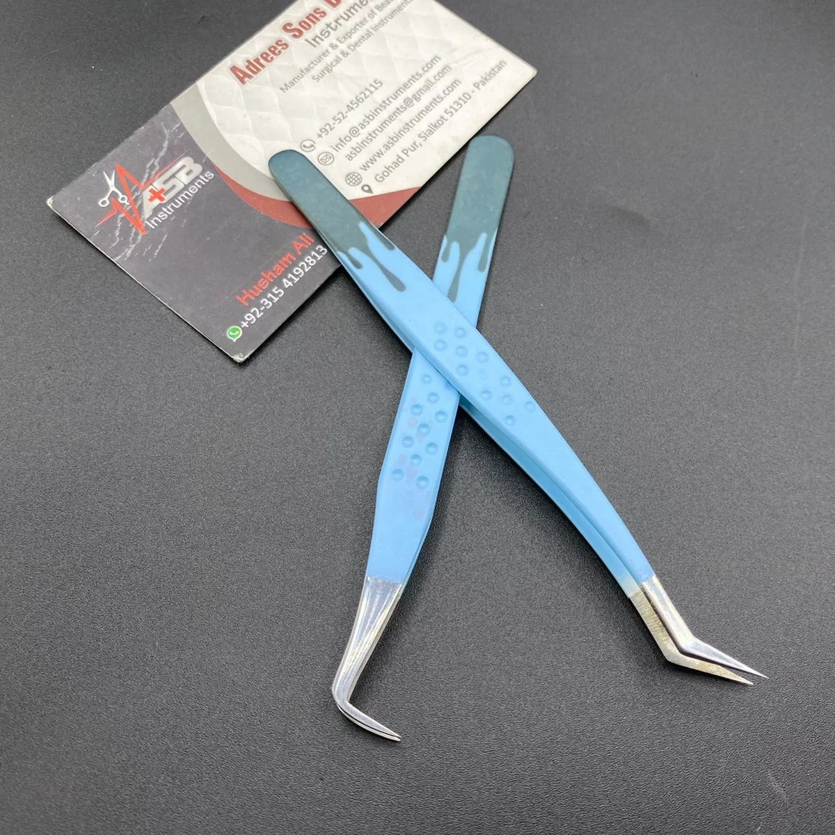 Professional Lash Tweezer 90 Degree Slim Boot Sustainable Steel Dot Print Handle New Styles Eyelash Extension Tweezers