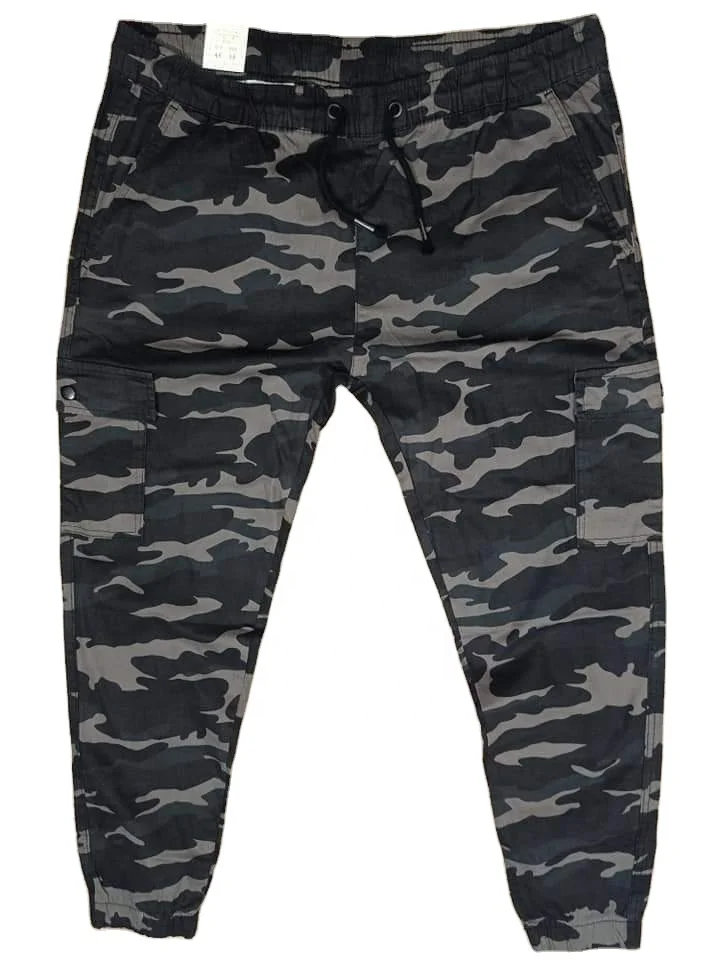 Men Camo printing Jogger pants sports wear street wearing wear pants with pocket cargo wear in cheap price high quality from BD