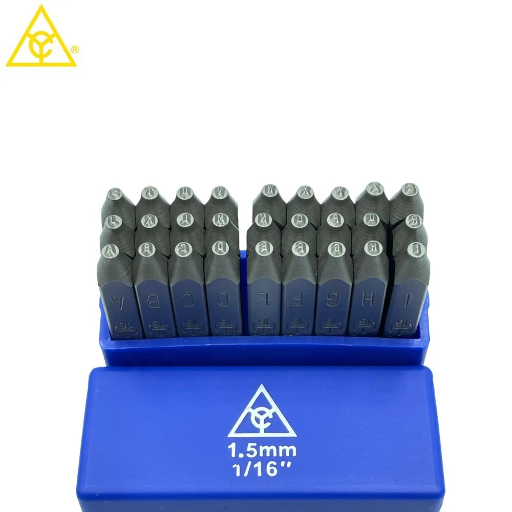 Manufacturers provide 1.5mm German Letter steel stamp leather tools