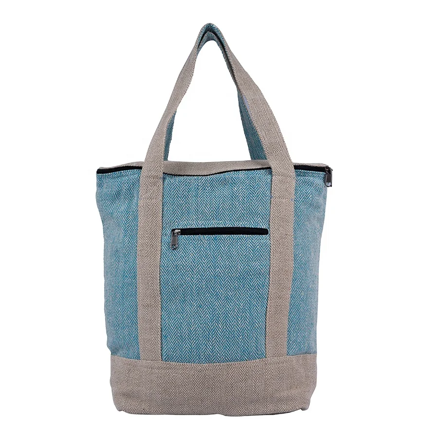 Tote Bag Weaving patterns Fabric Custom Made 2021 Trendy Fashionable Ladies Tote Bag-mummy Tote Bag-cotton/linen