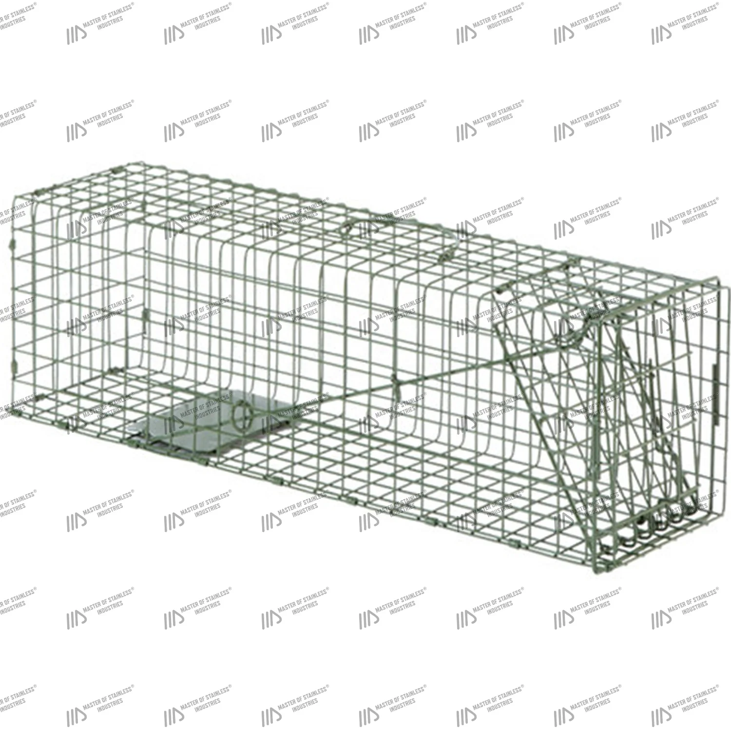 Новинка большая клетка-ловушка для животных 102x54x62 см оборудование ветеринарного использования клетки-ловушки оцинкованная сталь спасения клетка
