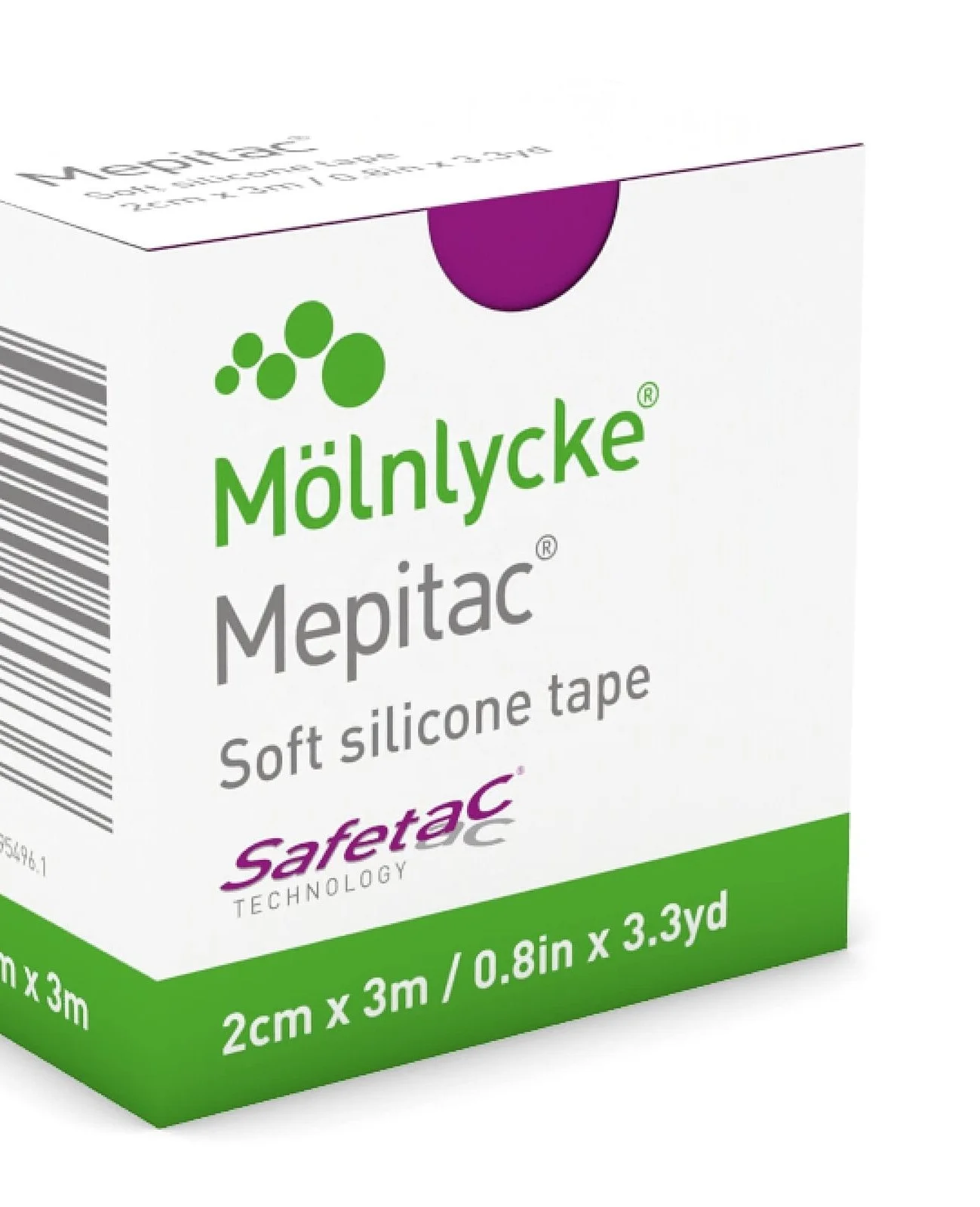 Mepitac Soft Silicone Tape, 2 cm x 3m  Soft Silicone Conformable Tape For Fragile And Sensitive Skin Silicone Dressing Tape