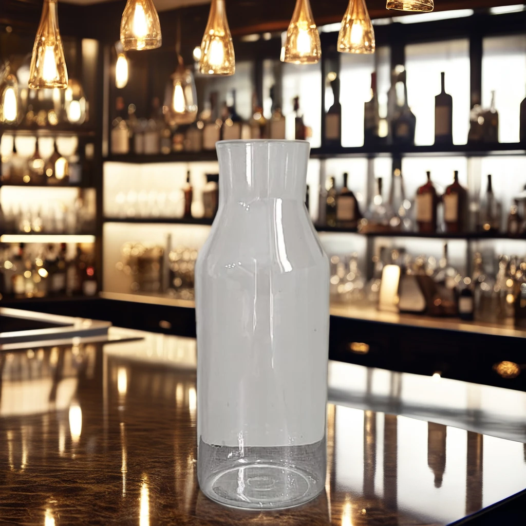Customizable Borosilicate Glass Decanter for Restaurants Bars Lounges with Personalized Capacities and Branding