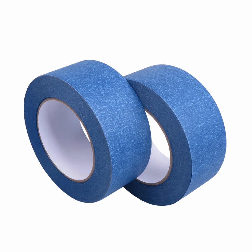 UV resistance 7 Days 14 Days Outdoor Crepe Paper Blue Masking Painters Tape Automobile Masking Tape