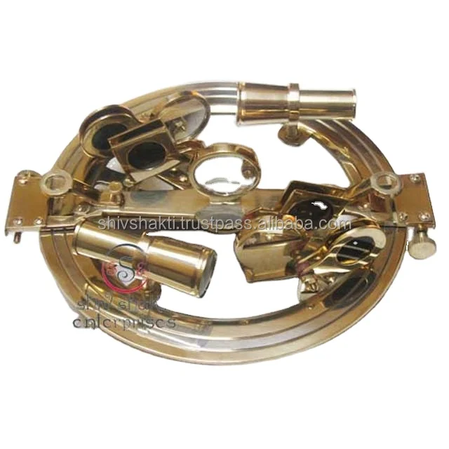 Antique Collectible Designer Nautical Home Decor Gift Sextant Brass Navigational Metal Crafts Sextant