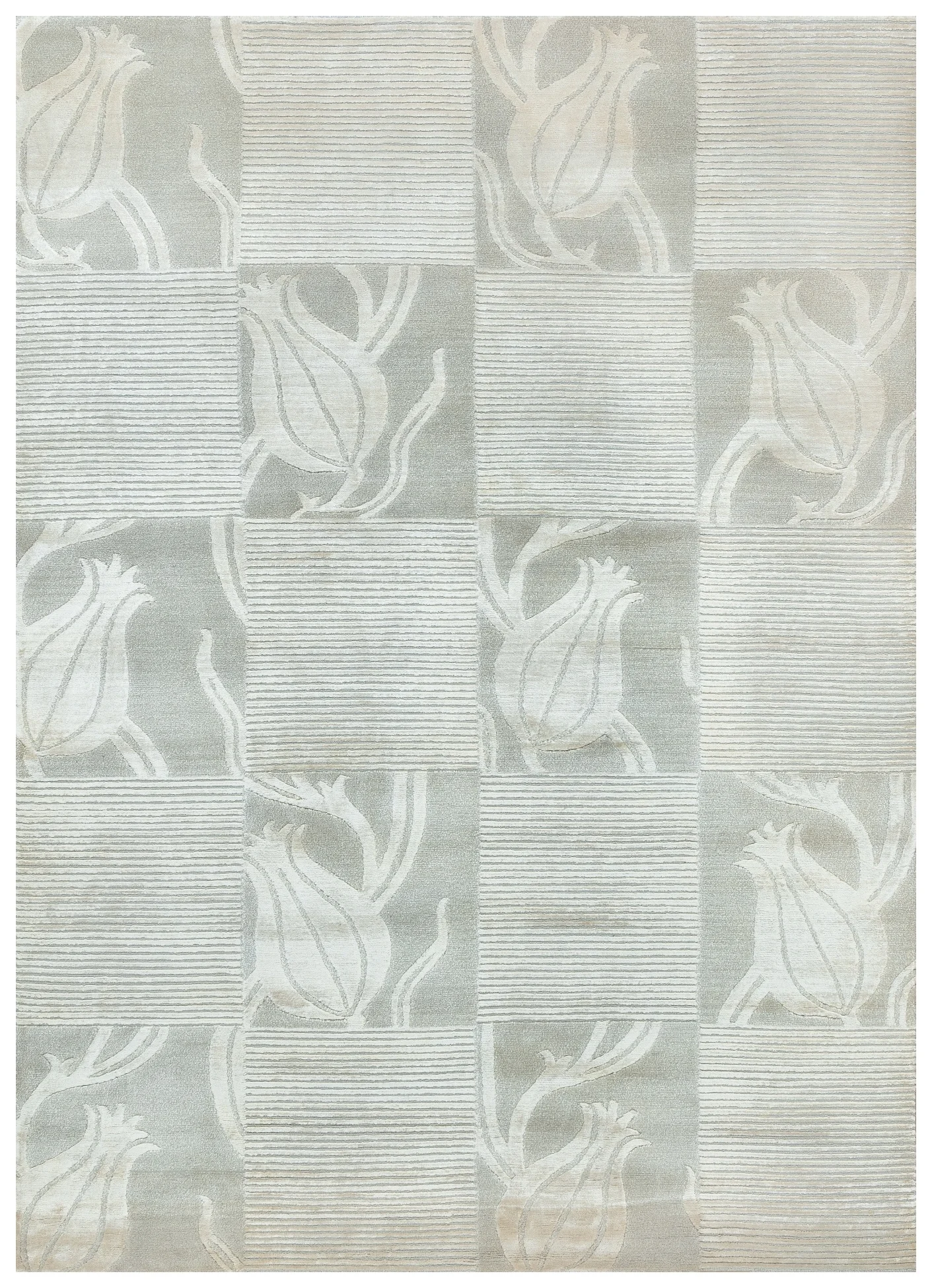 Office Floor Tibetan 14919 Wool And Viscose Rugs Living Room Bedroom Modern Embroidered Carpet Area Rug Design Home Decor