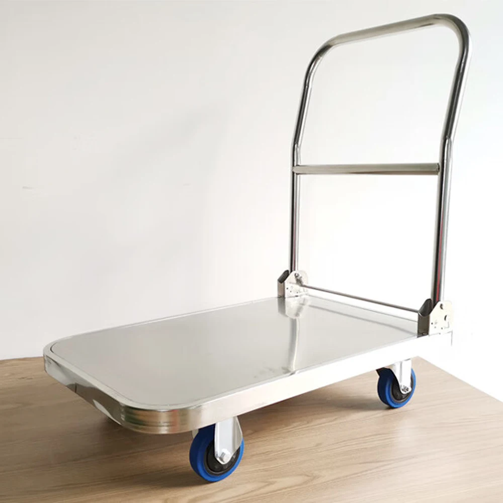 Factory Customized 304 stainless steel Trolley With Cheap Price Sale 400kg 102x60x98cm