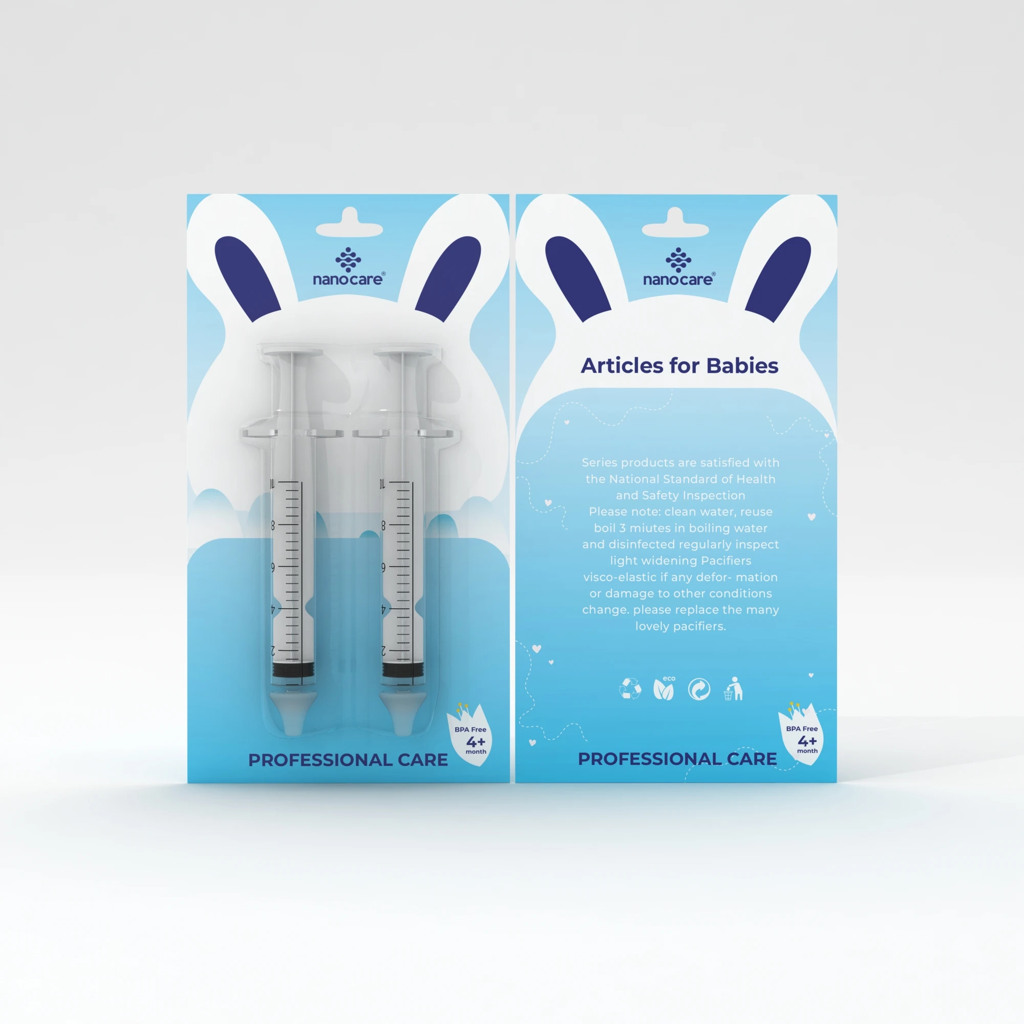 Hot Selling Nanocare Baby Nasal Syringe 10ml Nasal Irrigation Washing Device Rhinitis Nasal Irrigator 2024