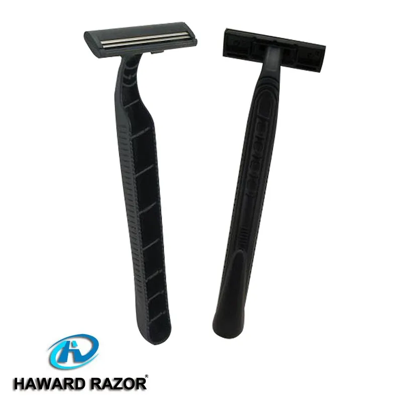 Twin Blade Disposable Razor Sweden Stainless Steel With Long Plastic Handle Razor