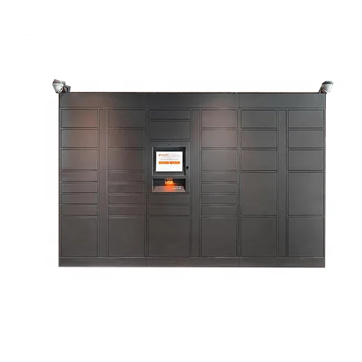 Bluetooth smart electronic Intelligent parcel delivery post  locker near the resident apartment no need of network connection