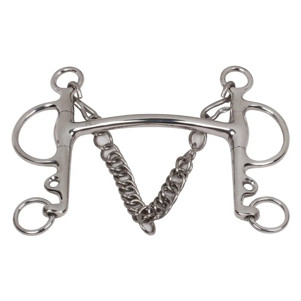 Double Broken Pelham 14mm Horse Bits Equestrian Equine Equipment