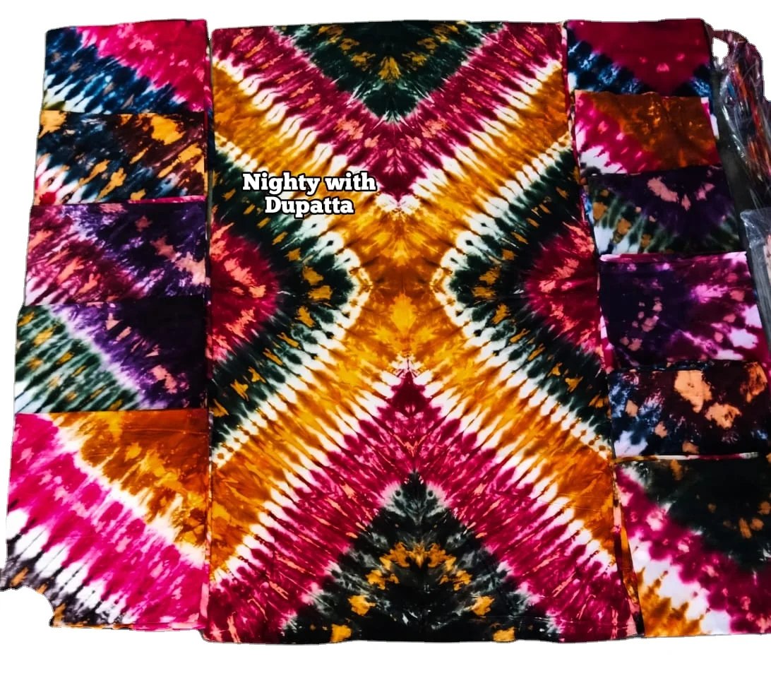 High Quality New Design Fashion Indian Handmade Tie Dye V Neckline Woman Long Kaftan Maxi Dress Handmade tie dye kaftan shibori