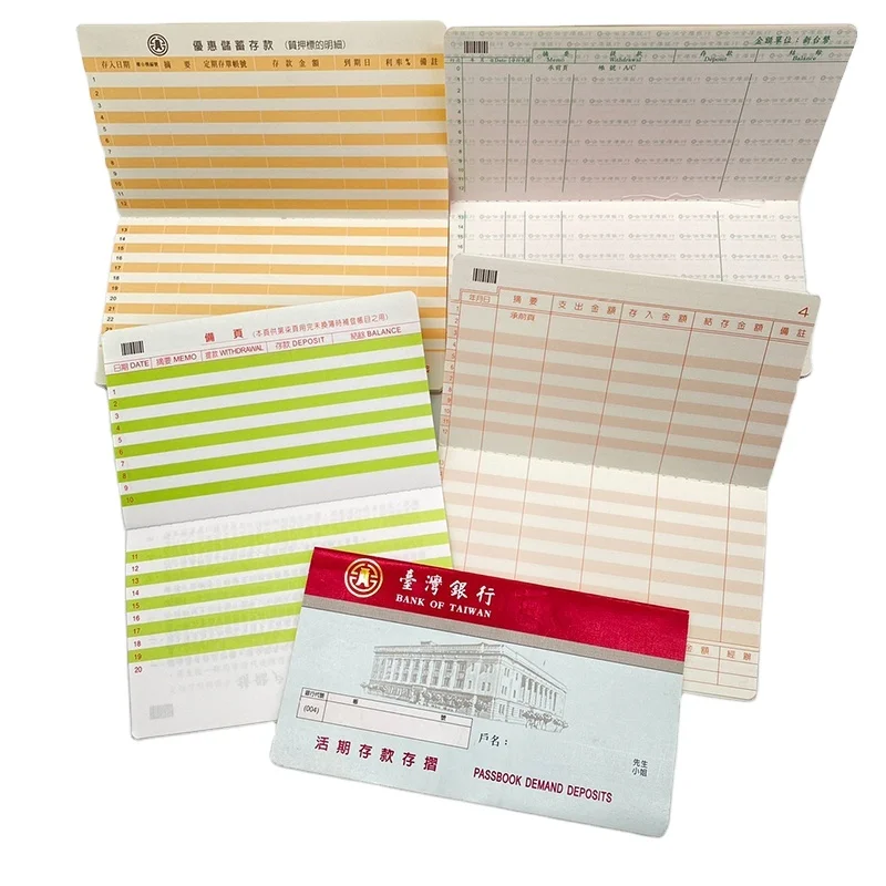 School Supplies Digital Customized Packaging And Logo & Product Paper Paperboard Printing Passbook