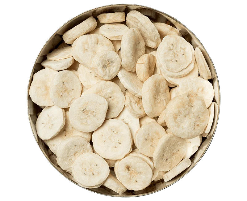 Wholesale Dried Banana Chips 100% Organic Freeze Dried Banana Slices Organic High Quality
