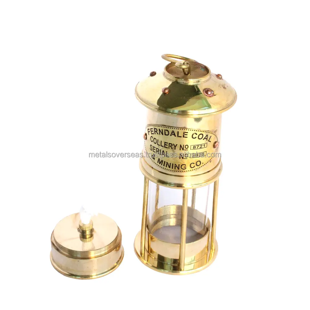 Nautical Kerosene Lamp Antique Theme Brass Polished Finishing Design Decorative Mini Lantern Hanging And Outdoor Camping Decor