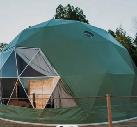 Geodesic Dome Glamping Tent Luxury Hotel For Sale With Bathroom