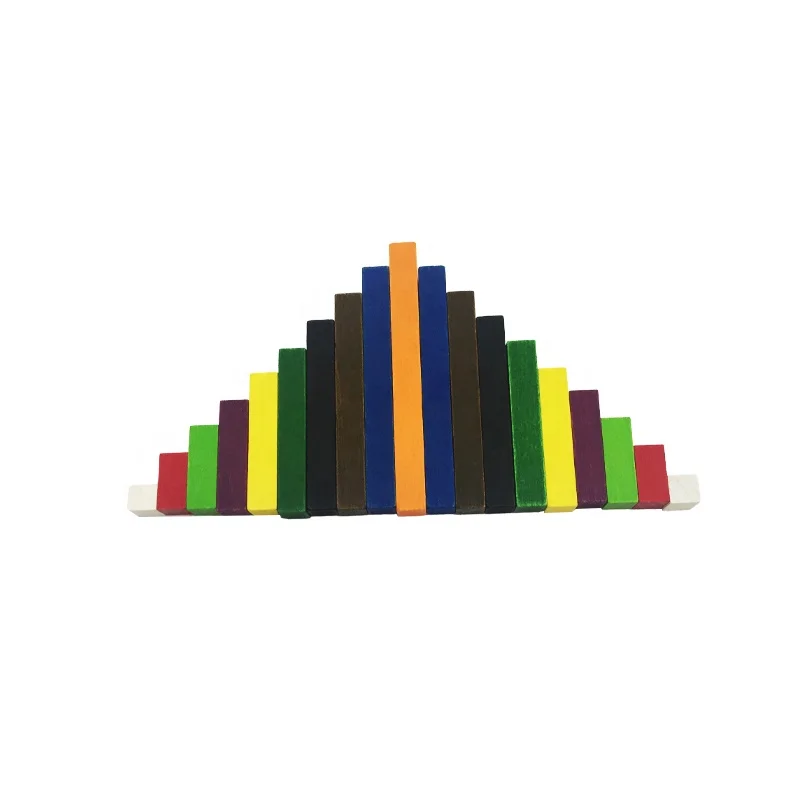 Деревянные стержни Cuisenaire 1-10 см Строительные кирпичи деревянные бруски игрушки математические учебные пособия