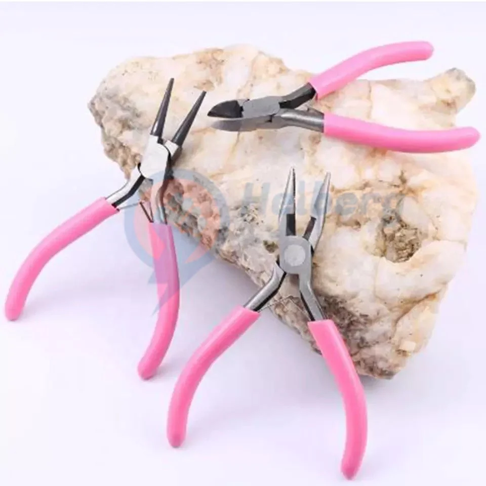 Лучшее качество оптовая продажа Многофункциональный 3 шт торцевые кусачки оборудование комплект с надписью «розовый» лучший ювелирных изделий плоскогубцы