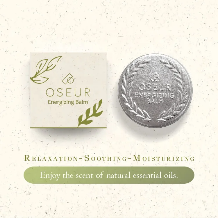 Oseur Energizing Balm 5g Herb Mint Cooling Balm Mini Travel Size Soothing Aromatic Ointment