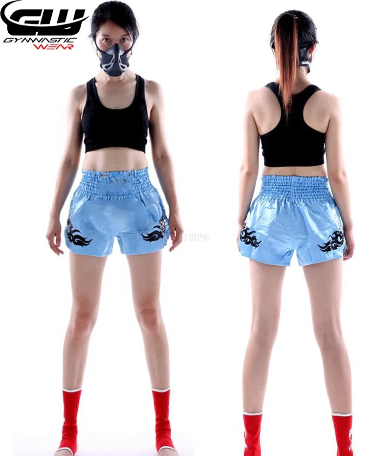 2022 Women  Kick Boxing Mma Muay Thai Shorts Kids Fight Grappling Trunk