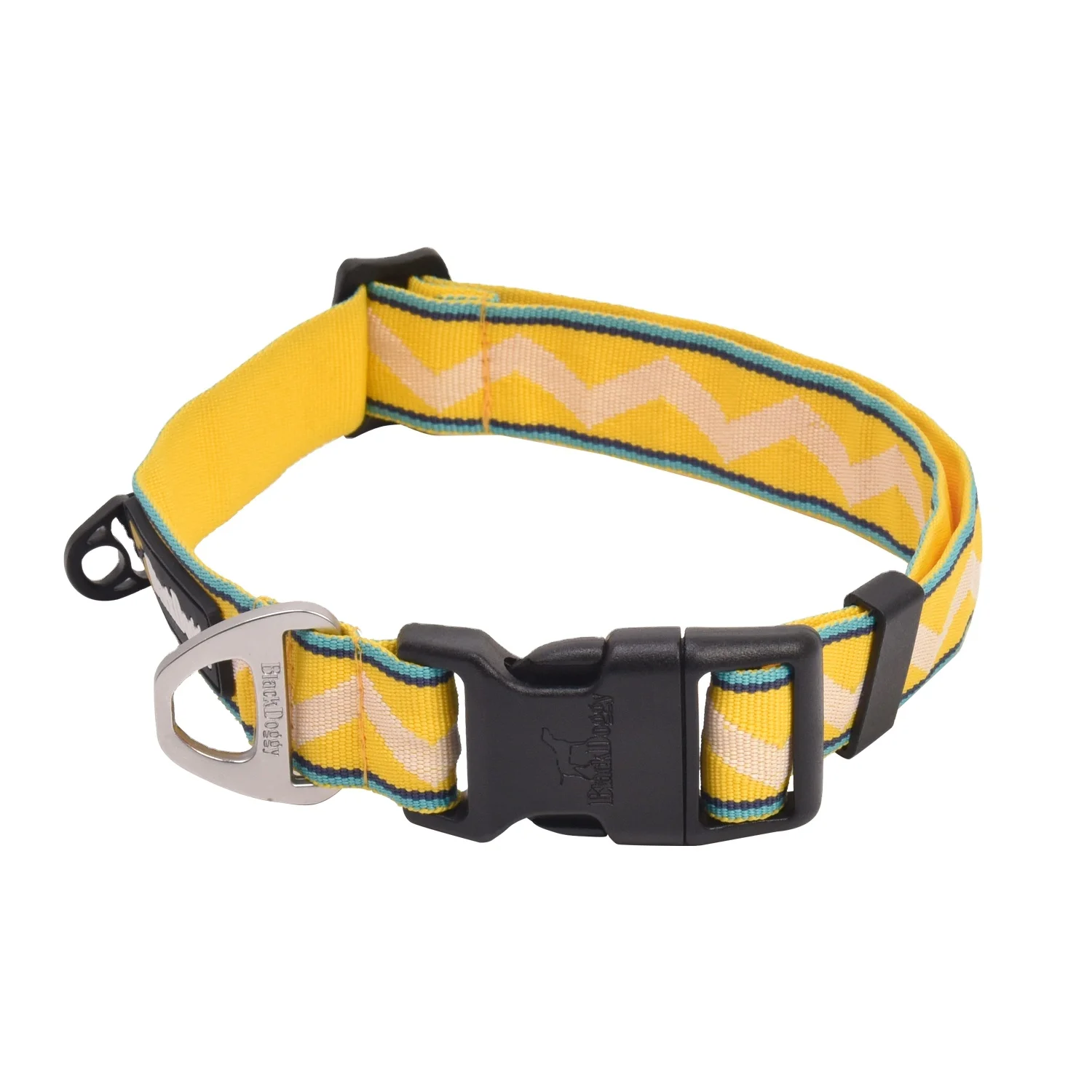 personalized logo metal buckle luxury adjustable waterproof training pet dog collar set accessories