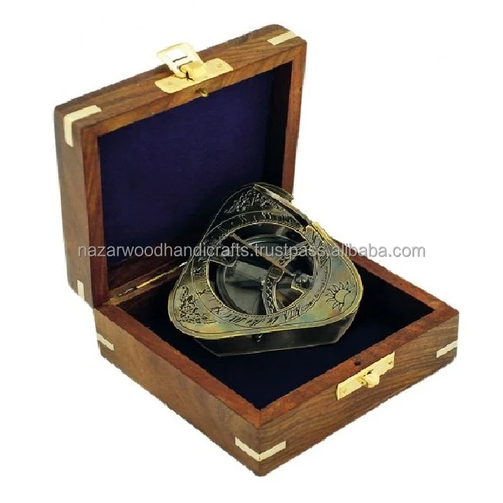  Индивидуальный двойной компас фиксированный морской деревянный ручная резьба