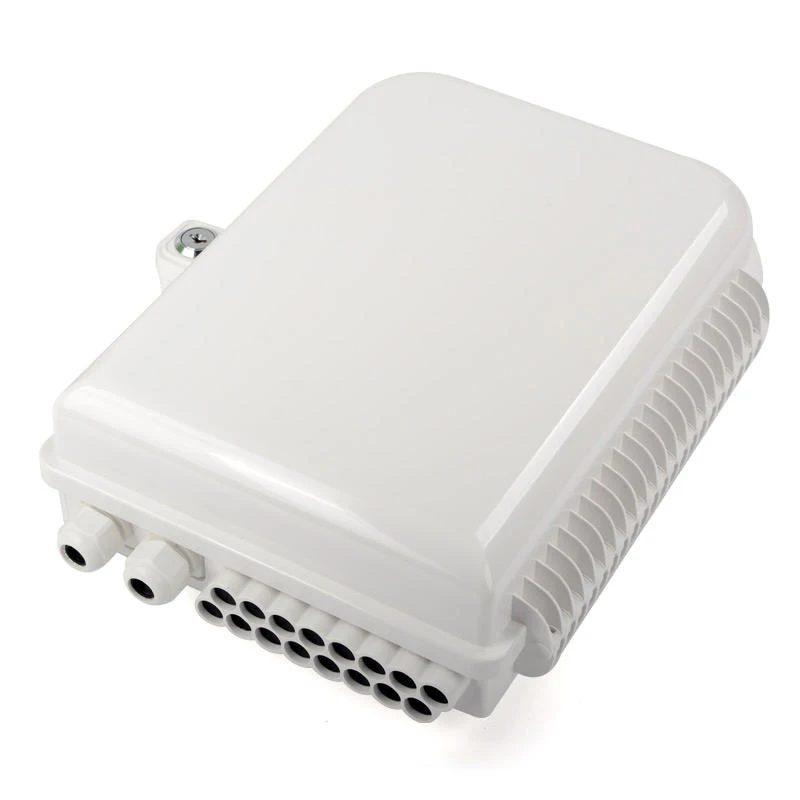 FTTH 16 Cores 2 In 16 Out ABS Waterproof IP65 Outdoor 16 Port Optical Fiber Distribution Box