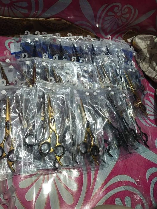 professional Hair Cutting Shears Set Thinning Scissors 420C Material Hair Scissor Barber Scissors