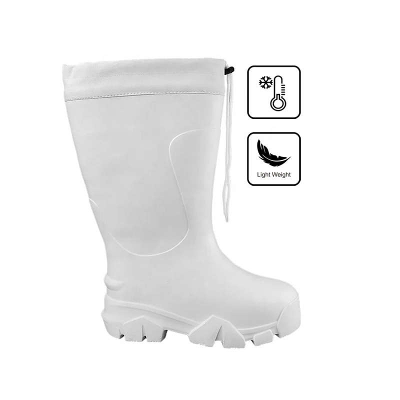 Зимние сапоги EVA Gumboots супер теплые легкие 2024 новая еда промышленная холодная погода Открытый рабочий сад Охота Белый